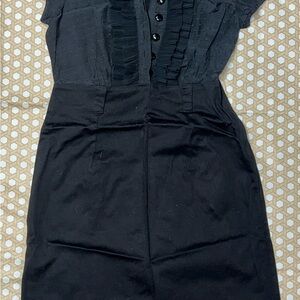 H&M Elegant Black Mini Dress with Ruffles